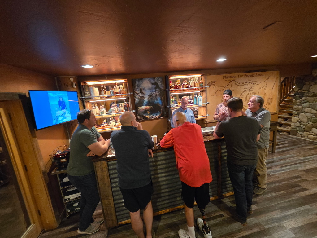Guests at the lodge bar